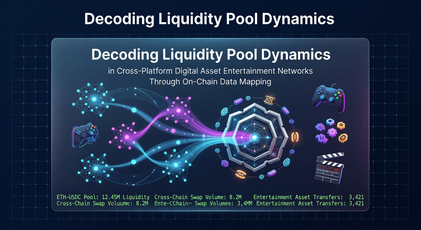 Visualisierung von On-Chain-Datenflüssen in Liquiditätspools für digitale Asset-Netzwerke