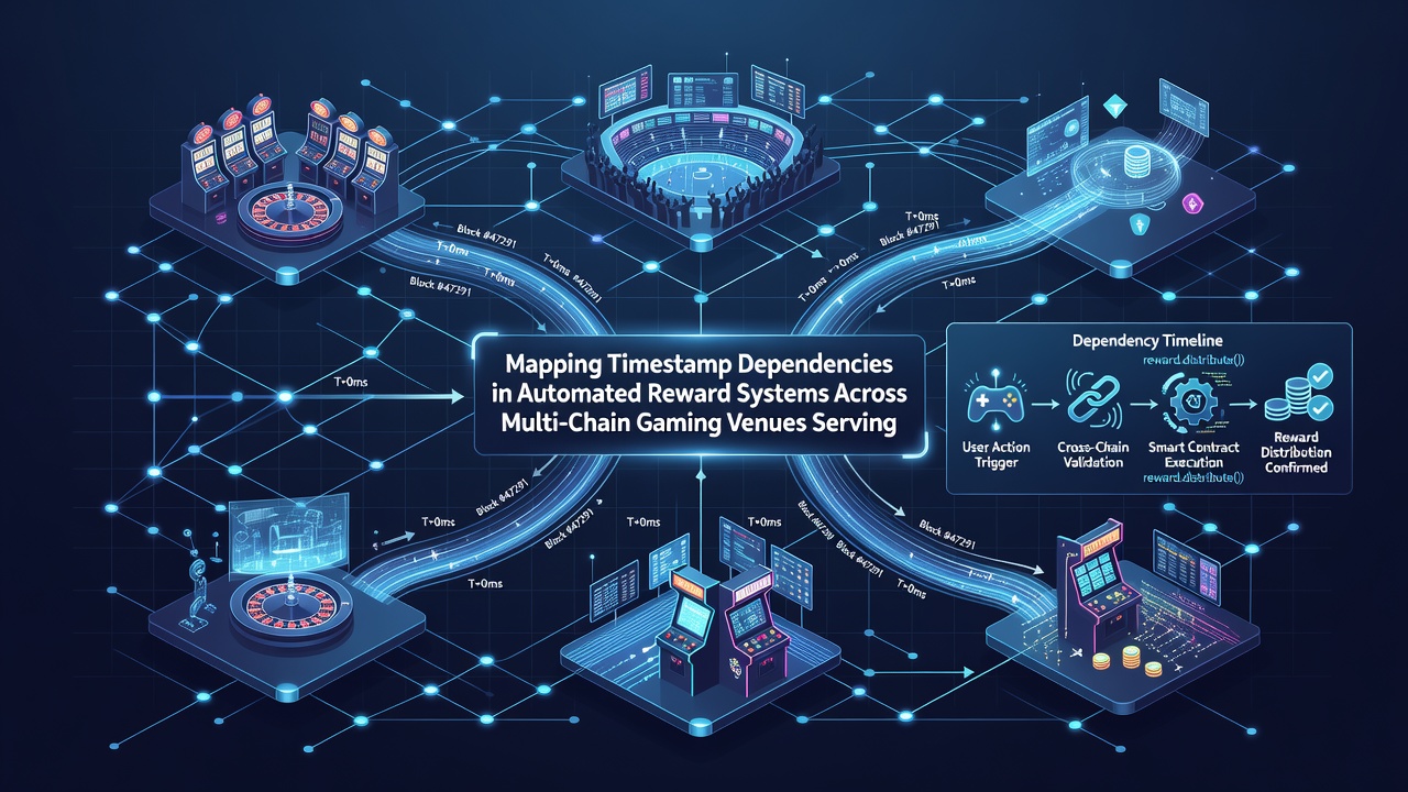 Visualisierung von On-Chain-Datenmapping für automatisierte Rewards in Multi-Chain-Gaming-Venues