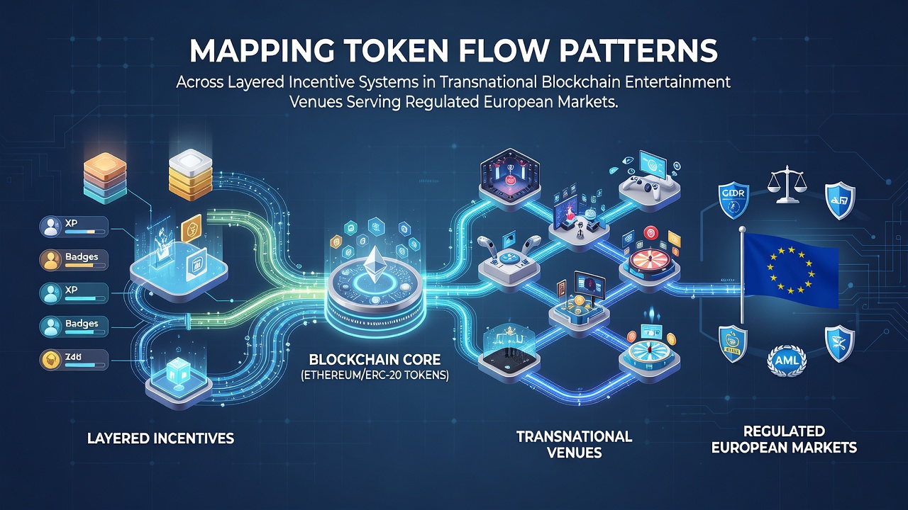 Visualisierung von Tokenflussmustern in Blockchain-basierten Anreizsystemen europäischer Märkte